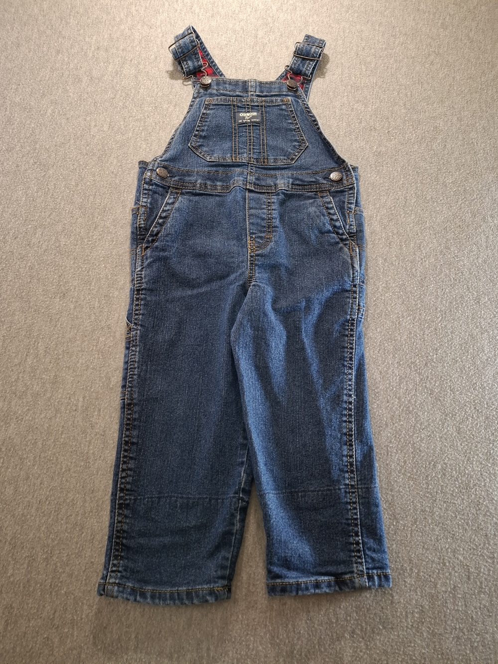 Vintage OshKosh B'gosh Blue Denim Kids Overalls - Picture 10 of 15